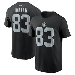 Darren Waller Las Vegas Raiders Player Name & Number T-Shirt - Black - Nike