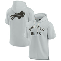 Buffalo Bills Unisex Elements Super Soft Fleece Short Sleeve Pullover Hoodie - Gray - Fanatics