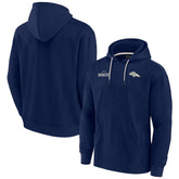 Denver Broncos Unisex Elements Super Soft Fleece Pullover Hoodie - Navy - Fanatics