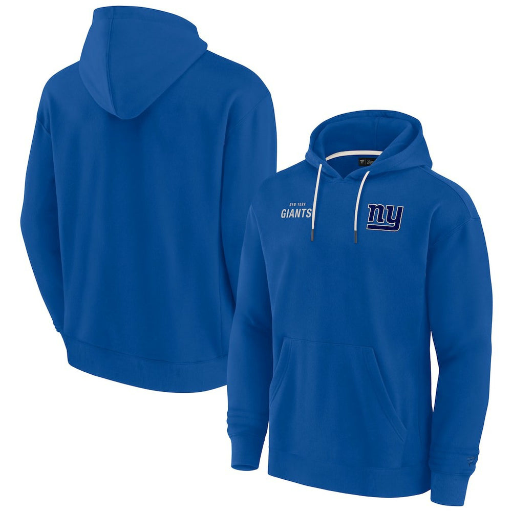 New York Giants Unisex Elements Super Soft Fleece Pullover Hoodie - Royal - Fanatics