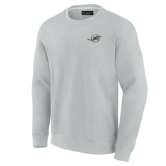 Miami Dolphins Unisex Elements Super Soft Pullover Sweatshirt - Gray - Fanatics