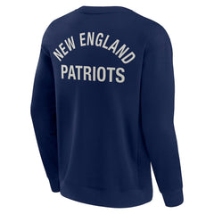 New England Patriots Unisex Elements Super Soft Pullover Sweatshirt - Navy - Fanatics