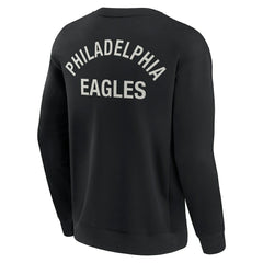 Philadelphia Eagles Unisex Elements Super Soft Pullover Sweatshirt - Black - Fanatics
