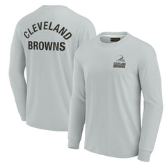 Cleveland Browns Unisex Elements Super Soft Long Sleeve T-Shirt - Gray - Fanatics