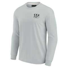 Cincinnati Bengals Unisex Elements Super Soft Long Sleeve T-Shirt - Gray - Fanatics