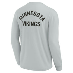 Minnesota Vikings Unisex Elements Super Soft Long Sleeve T-Shirt - Gray - Fanatics