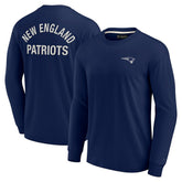 New England Patriots Unisex Elements Super Soft Long Sleeve T-Shirt - Navy - Fanatics