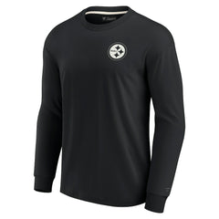 Pittsburgh Steelers Unisex Elements Super Soft Long Sleeve T-Shirt - Black - Fanatics
