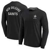 New Orleans Saints Unisex Elements Super Soft Long Sleeve T-Shirt - Black - Fanatics