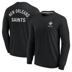 New Orleans Saints Unisex Elements Super Soft Long Sleeve T-Shirt - Black - Fanatics