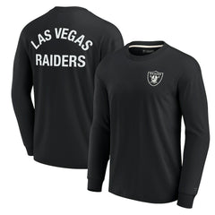 Las Vegas Raiders Unisex Elements Super Soft Long Sleeve T-Shirt - Black - Fanatics