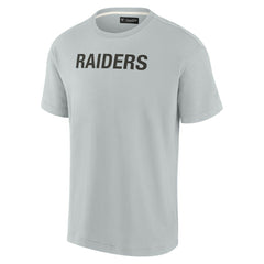 Las Vegas Raiders Unisex Elements Super Soft Short Sleeve T-Shirt - Gray - Fanatics