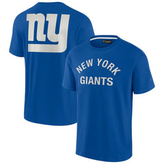 New York Giants Unisex Elements Super Soft Short Sleeve T-Shirt - Royal - Fanatics