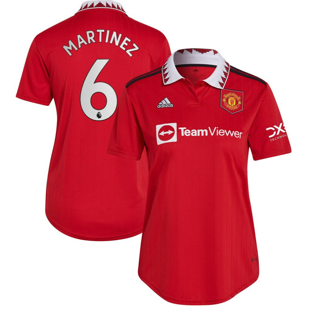 Adidas - Lisandro Martínez Manchester United Women's 2022/23 Home Replica Player Jersey - Red