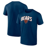 Chicago Bears Arched Kicker Stencil T-Shirt - Navy - NFL