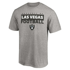 Las Vegas Raiders Gain Ground T-Shirt - Heather Gray - NFL