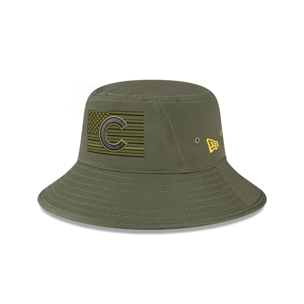 Chicago Cubs New Era 2023 Armed Forces Day Bucket Hat Sale