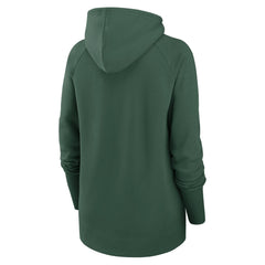 Green Bay Packers Women's Asymmetrical Raglan Full-Zip Hoodie - Green - Nike