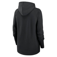 Las Vegas Raiders Women's Asymmetrical Raglan Full-Zip Hoodie - Black - Nike