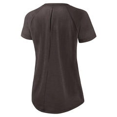 Cleveland Browns Women's Back Slit Lightweight Fashion T-Shirt - White/Heather Scarlet - Nike
