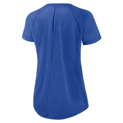Los Angeles Rams Women's Back Slit Lightweight Fashion T-Shirt - White/Heather Scarlet - Nike