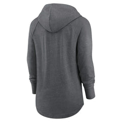 Dallas Cowboys Women's Raglan Funnel Neck Pullover Hoodie - Heather Charcoal - Nike