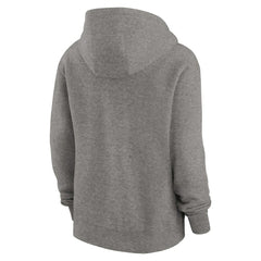 Cleveland Browns Women's Wordmark Club Fleece Pullover Hoodie - Heather Gray - Nike