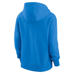 Los Angeles Chargers Women's Wordmark Club Fleece Pullover Hoodie - Powder Blue - Nike