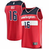Fanatics Anthony Gill Washington Wizards Fast Break Replica Jersey Icon Edition Red