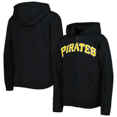 Pittsburgh Pirates Youth Wordmark Full-Zip Fleece Hoodie Discount
