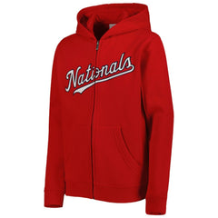 Washington Nationals Youth Wordmark Full-Zip Fleece Hoodie Sale