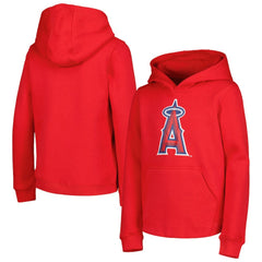 Los Angeles Angels Youth Team Primary Logo Pullover Hoodie Online