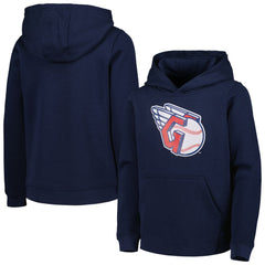 Cleveland Guardians Youth Team Primary Logo Pullover Hoodie Discount