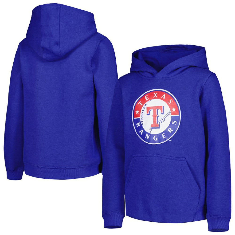 Texas Rangers Youth Team Primary Logo Pullover Hoodie Discount