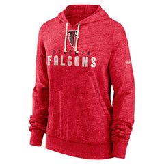 Atlanta Falcons Women's Rewind Gym Vintage Lightweight Pullover Hoodie - Red - Nike