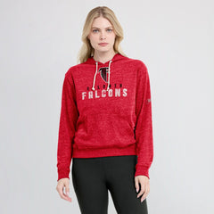 Atlanta Falcons Women's Rewind Gym Vintage Lightweight Pullover Hoodie - Red - Nike