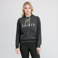 New Orleans Saints Women's Rewind Gym Vintage Lightweight Pullover Hoodie - Black - Nike