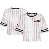 San Francisco Giants Girls Youth Ball Striped T-Shirt for sale