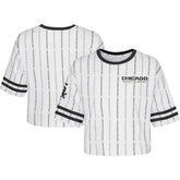 Chicago White Sox Girls Youth Ball Striped T-Shirt Discount