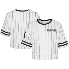 Chicago White Sox Girls Youth Ball Striped T-Shirt Discount