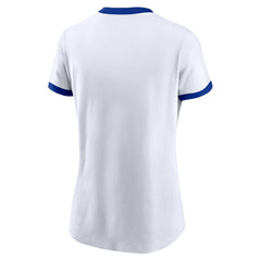 Los Angeles Rams Women's Rewind Ringer T-Shirt - White - Nike