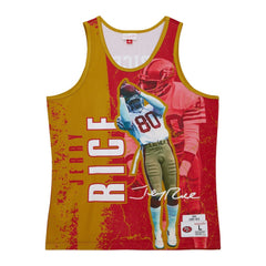 Jerry Rice San Francisco 49ers 1994 Player Burst Tank Top - Scarlet - Mitchell & Ness