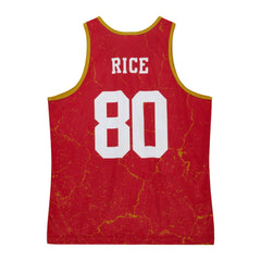 Jerry Rice San Francisco 49ers 1994 Player Burst Tank Top - Scarlet - Mitchell & Ness