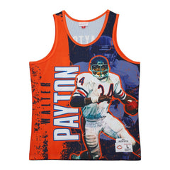 Walter Payton Chicago Bears 1983 Player Burst Tank Top - Navy - Mitchell & Ness