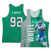 Reggie White Philadelphia Eagles 1992 Player Burst Tank Top - Kelly Green - Mitchell & Ness