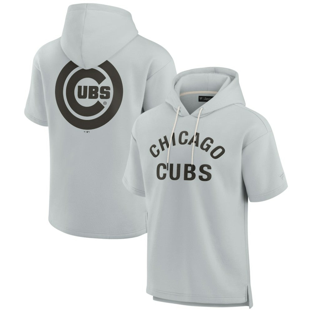 Chicago Cubs Fanatics Unisex Elements Super Soft Fleece Short Sleeve Pullover Hoodie Discount