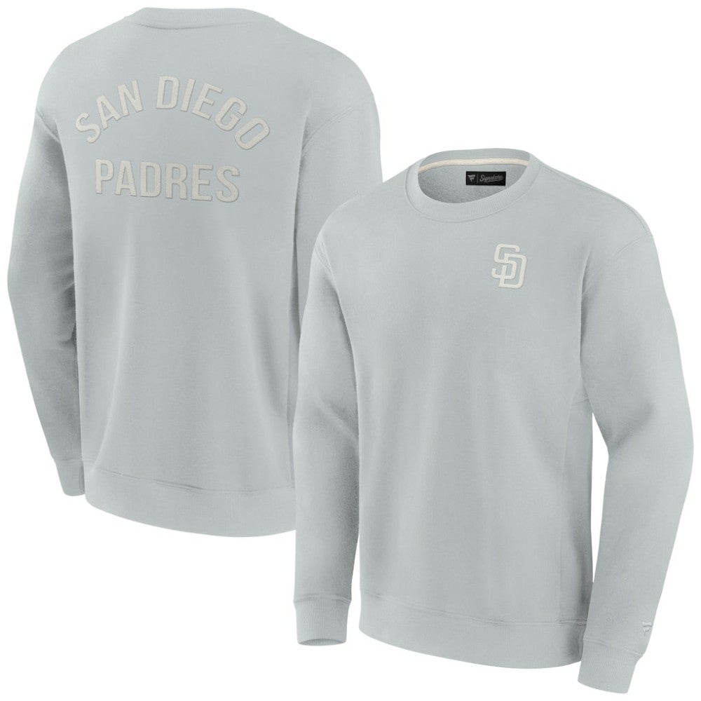 San Diego Padres Fanatics Unisex Super Soft Pullover Crew Sweatshirt Outlet