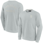San Diego Padres Fanatics Unisex Super Soft Pullover Crew Sweatshirt Outlet