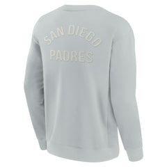 San Diego Padres Fanatics Unisex Super Soft Pullover Crew Sweatshirt Outlet