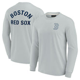 Boston Red Sox Fanatics Unisex Elements Super Soft Long Sleeve T-Shirt Outlet